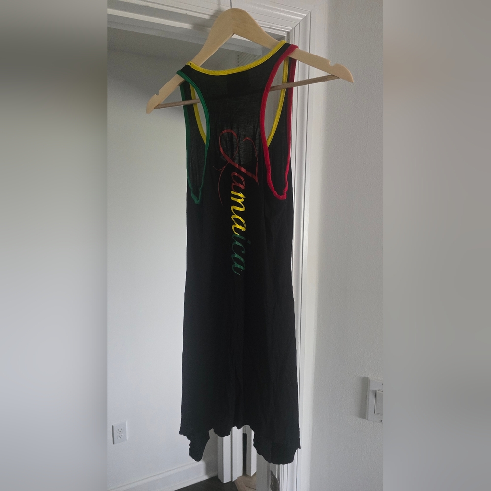 5 for $25 - Black One Love swim cover up with Multicolor Straps - Picture 3 of 4